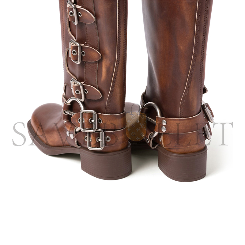 MIU MIU LEATHER BOOTS 5W792D MIU MIU LEATHER BOOTS 5W792D
